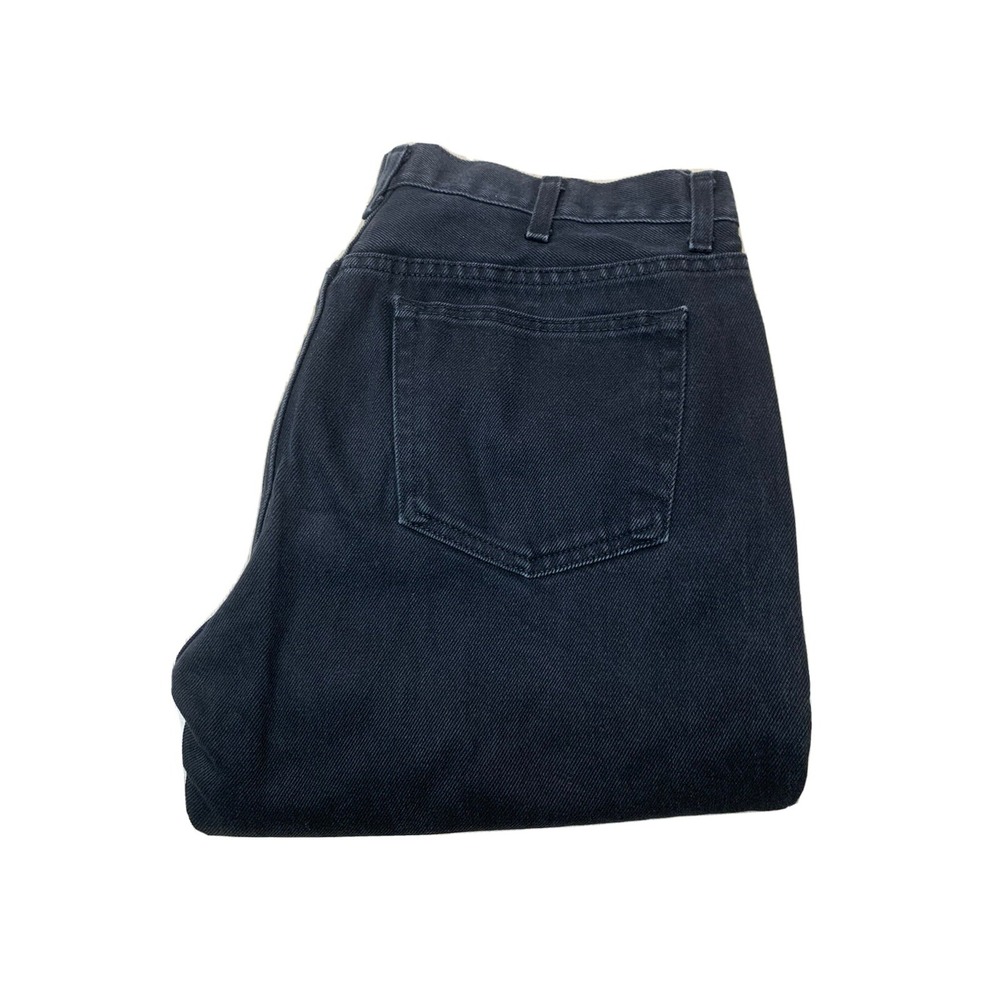George Regular Fit Straight Jeans Men's Size 36x34‎ Black 5-Pocket Dark Wash